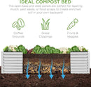 Best Choice Products 8x4x2ft Outdoor Metal Raised Garden Bed, Deep Root Planter Box for Vegetables, Flowers, Herbs, and Succulents w/ 478 Gallon Capacity - Galvanized by GreenHaven Gardens
