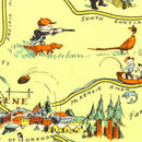 Vintage Map of Oregon 1936