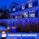 JMEXSUSS 800 LED Blue Icicle Christmas Lights Outdoor, Icicle Lights for Outside with 160 Drops, Blue Christmas String Lights Indoor Outdoor for Party Holiday Christmas Decoration by GreenHaven Gardens