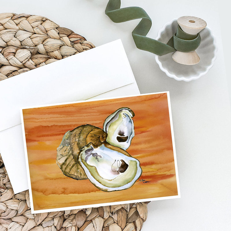 Oyster Hot and Spicy Greeting Cards and Envelopes Pack of 8