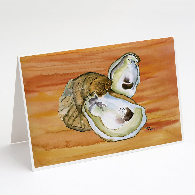 Oyster Hot and Spicy Greeting Cards and Envelopes Pack of 8