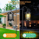 Solar Lanterns Outdoor All-Weather Resistance Upgraded Solar-Powered LED Flame Lanterns - Waterproof Outdoor Hanging Solar Lighting for Garden, Porch, and Pathway Decor (2) by GreenHaven Gardens