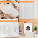 4 Piece White Small, Durable Organic Cotton Mesh Laundry Bag with Strong Zipper and Breathable Mesh, Delicate Laundry Bag for Underwear, Clothes, Pants and Socks by TinyTreasures Baby Boutique