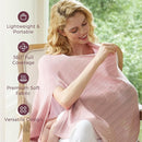Momcozy Ultra-Light Nursing Cover for Breastfeeding, Soft Breathable Tencel™ Lyocell Fabric, Multi-Use Feeding Shawl, Newborn Essentials Must Haves(Pink) by TinyTreasures Baby Boutique