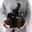 Hugging Couple Statues Ceramic Lover Figurine Embrace Characters by CozyNest Decor