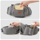 SUNVENO 3 in 1 Ergonomic Baby Carrier with Hip Seat for Newborns and Toddlers, Supports 20 lbs and Up, Waist and Back Relief with Large Weight Capacity for All Season Use, Grey by TinyTreasures Baby Boutique
