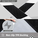 BEQHAUSE Dirt Trapper Door Mat 20" x 32", Doormat Non-Slip Entryway Rugs Washable, Dog Door Mat Stain Resistant and Absorbent Welcome Floor Mat for Front Back Door, Muddy Wet Shoes & Paws, Black by CozyNest Decor