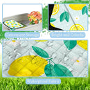 Extra Large Picnic Blanket Waterproof,80"x 80"Foldable Machine Washable Beach Blankets,Outdoor Blanket for 6-8 Adults,Picnic Mat Suitable for Indoor Crawling,Park Beach,Camping,Hiking,Travel(Lemon) by TinyTreasures Baby Boutique
