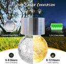GIGALUMI 8 Pack Solar Outdoor Lights, Solar Hanging Lights for Christmas Decoration-Cracked Glass Solar Lights Outdoor Waterproof for Garden, Yard, Fence, Tree（Warm White） by GreenHaven Gardens