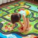 Car Rug,Kids Play Rug with Roads,Playroom Toy Car Rug, Car Track Rug City Map for Bedroom Classroom - (59X39.4 Inches) by TinyTreasures Baby Boutique