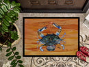 Male Blue Crab Spicy Hot Doormat Indoor Outdoor 24H X 36W Front Door Mat Rugs for Entryway, Non Slip Washable Low Pile,