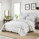 MarCielo 3-Piece 100% Cotton Oversized Bedspread Lightweight Quilt Coverlet Embroidery Farmhouse Bedding Set (Sakura White, Oversized King (118"x106")) by CozyNest Decor