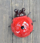 GIFTME 5 Metal Garden Yard Art Decorative 4 Pack Ladybugs Outside Garden Wall Sculptures(RED) by GreenHaven Gardens