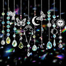 10 Set DIY Suncatcher Making Kits,Crystal Suncatcher Prism Hanging Kit with Hooks/Chain Rainbow Maker,Make Your Own Decorative Hanging Suncatcher for Adults Wedding Windows Home Garden by GreenHaven Gardens