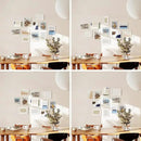 HAUS AND HUES White Oak Wood Gallery Wall Tabletop Frames Made with Real American Oak and Shatter-free Plexiglass - Set of 11 (Eight 4x6, Three 5x7, Framed White) by CozyNest Decor