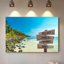 Personalized Gifts for Mom Family Names Street Custom Multi-Name Date of Birth Vintage Street Sign Happy Mothers Day Canvas Wall Art Best Christmas Gifts for Mommy from Daughter Son Children Kids