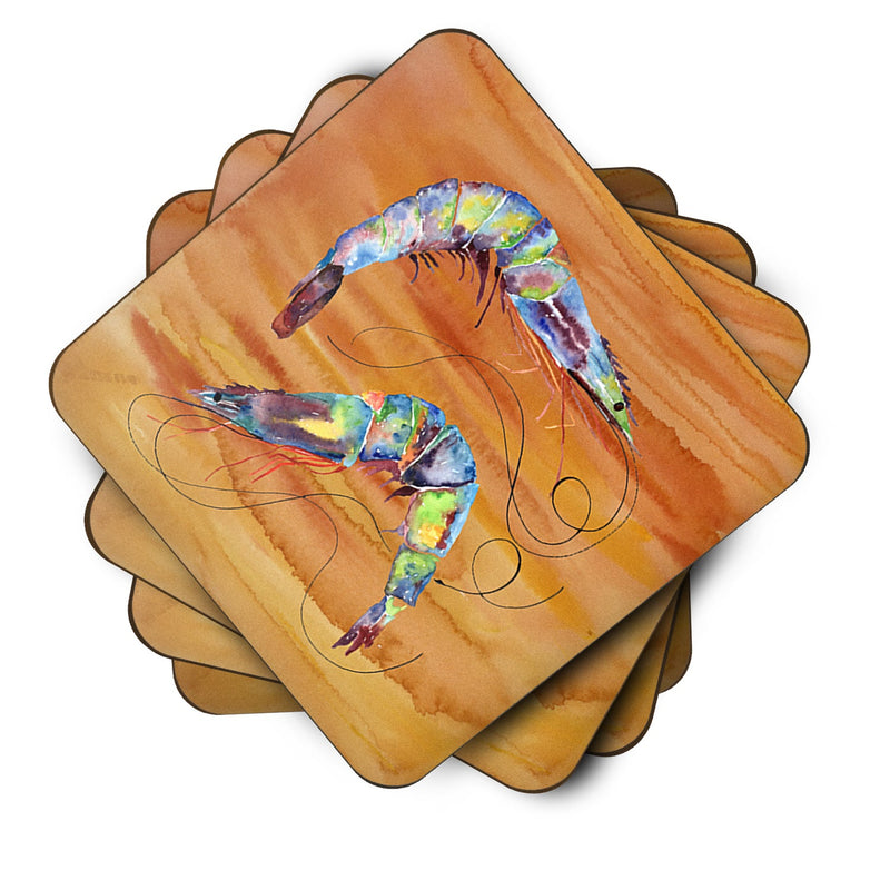 Set of 4 Shrimp Foam Coasters