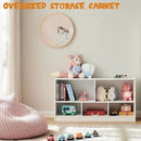 Toy Organizers and Storage, 5-Section Kids Bookshelf for Organizing Books Toys, School Classroom Wooden Storage Cabinet for Children's Room, Playroom, Nursery by CozyNest Decor