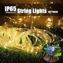 Solar Rope Light Waterproof IP65 39FT 100LEDs Outdoor LED ‎Solar Outdoor Lights for Party Garden Yard Home Wedding Christmas Halloween Holiday Tree Decoration Lighting by GreenHaven Gardens