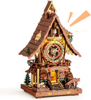 ROKR Cuckoo Clock Mechanical 3D Wooden Puzzle Kit for Adults, DIY Wooden Clock Model Building Set, Unique Home Decor Gift for Women Men by TinyTreasures Baby Boutique