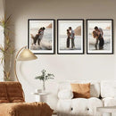 Vittanly 18x24 Picture Frames Set of 9, Shatter Resistant Plexiglass, Display 16x20 Pictures with Mat or 18x24 without Mat, Photo Frames for Wall or Tabletop, PVC Frame, Black by CozyNest Decor