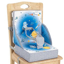 Toddler Booster Seat, Portable Baby Booster for Dining Table, Travel Toddler Chair with Adjustable Straps, Lightweight, Compact Design, Easy to Clean (Blue) by TinyTreasures Baby Boutique