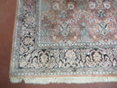 6' X 6' Vintage Handmade Fine Indian Silk Rug Kashmir Square Nice