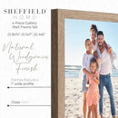 Sheffield Home 4 Piece Gallery Wall Frame Set, 8x10 Inch, 5x7 Inch, and 4x6 Inch, Light Natural by CozyNest Decor