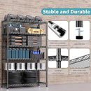 4080 lbs Steel Storage Shelving 6-Tier Utility Shelving Unit Steel Organizer Wire Rack for Home,Kitchen,Office,Garage, 17.7" D x 47.2" W x 72.3" H by CozyNest Decor