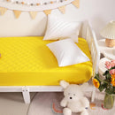 NTBAY 2 Pack Waterproof Mini Crib Mattress Protector, Quilted 24"x38" Fitted Mattress Cover - Machine Washable - Soft and Breathable Baby Mattress Pad Sheet for Mini Crib and Baby Playards, Yellow by TinyTreasures Baby Boutique