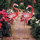 Kircust Flamingo Garden Statues and Sculptures, Metal Birds Yard Art Outdoor Statue, Large Pink Flamingo Lawn Ornaments for Home, Patio, Backyard Decor (2-Pack) by GreenHaven Gardens