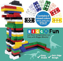 Large Building Blocks for Kids Ages 3-8 – 288 Piece Mega Set – Indoor & Outdoor STEM Toy for Boys & Girls by TinyTreasures Baby Boutique
