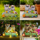 Nacome Solar Owl Statues for Garden Decor: Welcome Sign Outside Lawn for Patio/Balcony/Yard Art/Lawn Ornament House Warming Gifts for Mom/Women by GreenHaven Gardens