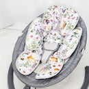 2 in 1 Infant Car Seat Insert, Car Seat Head Support Baby Girls Boys, Soft Newborn Carseat Insert Cushion, Perfect for Carseats, Strollers, Swings (Gray Animals) by TinyTreasures Baby Boutique