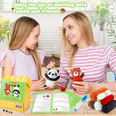 Crochet Kit for Beginners - 2PCS White and Red Panda Crochet Animal Kit with Step-by-Step Video Tutorials, Apple Crocheting Kit, Crochet Starter Kit for Kids and Adults, Beginners Knitting Kit by TinyTreasures Baby Boutique