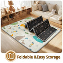 Foldable Baby Play Mat, PIGLOG Waterproof Playmats for Babies and Toddlers Kids, Safe Foam Playmat for Tummy Time, 50x50 Playpen Mat, Reversible Portable Baby Floor Mat for Infant, Toddler, Dinosaur by TinyTreasures Baby Boutique