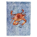 Cooked Crab Cool Blue Water House Flag 28x40 Porch Sleeve Pole Decorative Outside Yard Banner Artwork Wall Hanging, Polyester