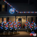 6 Pcs Solar 4th of July Decorations Outdoor Lights 8 Modes Star Stake Lights Waterproof Solar Patriotic Decorations Lights for July 4th Memorial Day Garden Yard Pathway by GreenHaven Gardens