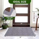 Door Mat Home Welcome Mats Outdoor and Indoor, Heavy-Duty Low-Profile Non-Slip Front Welcome Mat for Home Entrance, Outside Entry, Yard, Floor, Patio (Grey, 36x24) by CozyNest Decor