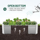 Land Guard 8×4×2 ft Galvanized Raised Garden Bed Kit, Galvanized Planter Raised Garden Boxes Outdoor, Large Metal Raised Garden Beds for Vegetables. by GreenHaven Gardens