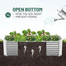 Land Guard 8×4×2 ft Galvanized Raised Garden Bed Kit, Galvanized Planter Raised Garden Boxes Outdoor, Large Metal Raised Garden Beds for Vegetables. by CozyNest Decor