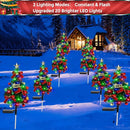 Solar Christams Tree Lights 2PCS Solar Xmas Tree Lights Garden Pathway Decor Outdoor Waterproof 40LED-Lights with Constant & Flashing Modes for Christmas Decoration of Yard Lawn by GreenHaven Gardens