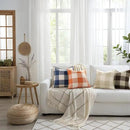 decorUhome Buffalo Plaid Check Throw Pillow Covers 20x20 Set of 2, Outdoor Decorative Farmhouse Neutral Pillow Covers with Stitched Edge for Bed Couch Sofa, Brown and Beige by CozyNest Decor