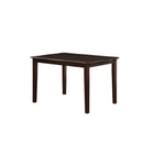 Ingeborg - 5 Piece Dining Set - Black Synthetic Leather & Espresso by Unique Piece Furniture