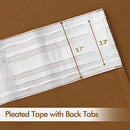MIULEE Golden Brown Back Tab Blackout Curtains 63 Inch Length 2 Panels Set for Living Room Bedroom Privacy, Rod Pocket/Pinch Pleat Thermal Insulated Room Darkening Pleated Light Blocking Drapes by TinyTreasures Baby Boutique