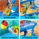 CozyBomB™ Water Table for Toddlers 3-5 | Outdoor Toys Water Play Table, Magnetic Fishing Toy Game, Summer Splash Pond Showers Sand Activity, Sensory Party Birthday Gift Kids Ages 4-8 9-12 (5-Tiers) by TinyTreasures Baby Boutique