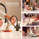 InSinkErator Stainless Steel Tank, H250C-SS HOT250 System, Single-Handle Faucet in Chrome with2/3-Gallon Instant Hot Water Dispenser by CozyNest Decor