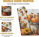 Fall Placemats 12x18 Inch Set of 4 Pumpkin Maple Leaves Sunflower Bird Linen Place Mat Burnt Orange Autumn Thanksgiving Harvest Table Mats for Party Kitchen Dining Decoration by CozyNest Decor