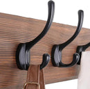 SKOLOO Farmhouse Style Wall Mounted Coat Rack, 38.6'' Pine Solid Wood Coat Hook Hanger - 10 Hooks for Hanging Clothes Robes Towels Coats by CozyNest Decor