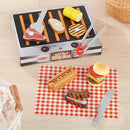 Melissa & Doug Grill and Serve BBQ Set (20 pcs) - Wooden Play Food and Accessories by TinyTreasures Baby Boutique